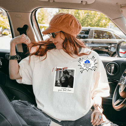 Photo polaroid I LOVE YOU t shirt unisex - Couple tee