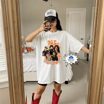 Camiseta con foto personalizada: diseño premium de collage estilo pirata