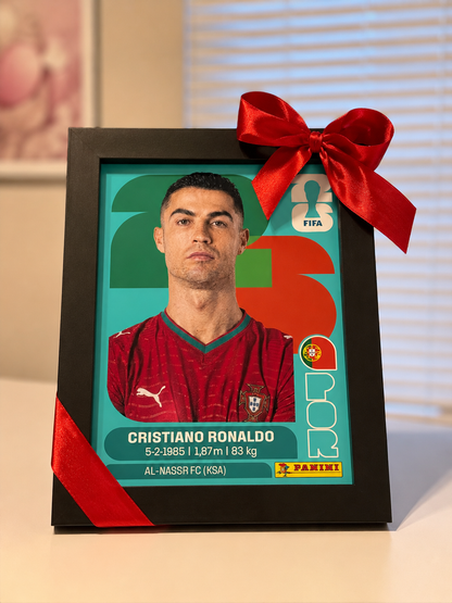 Cuadro Panini Ronaldo Colección Mundial 2026 ⚽️❤️💚