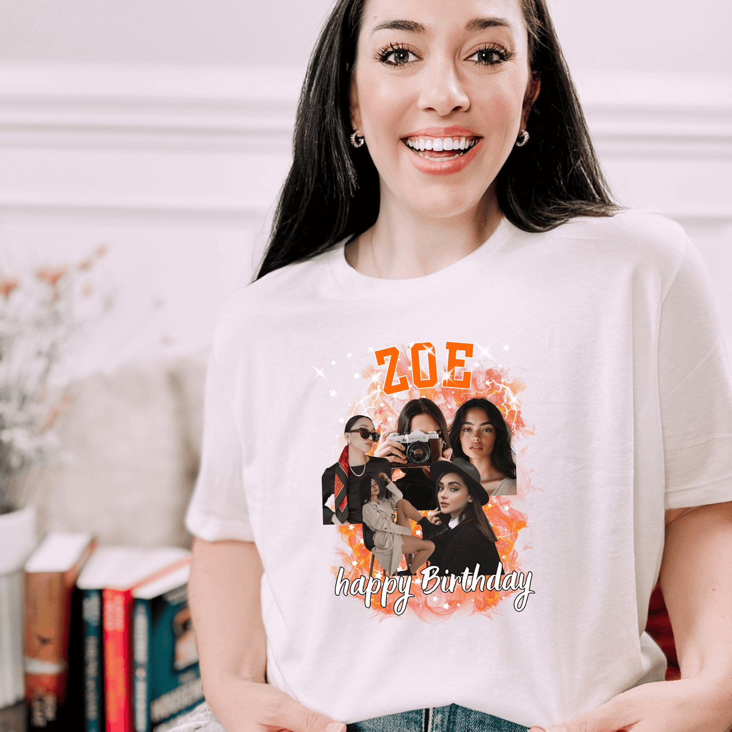 Camiseta con foto personalizada: diseño premium de collage estilo pirata