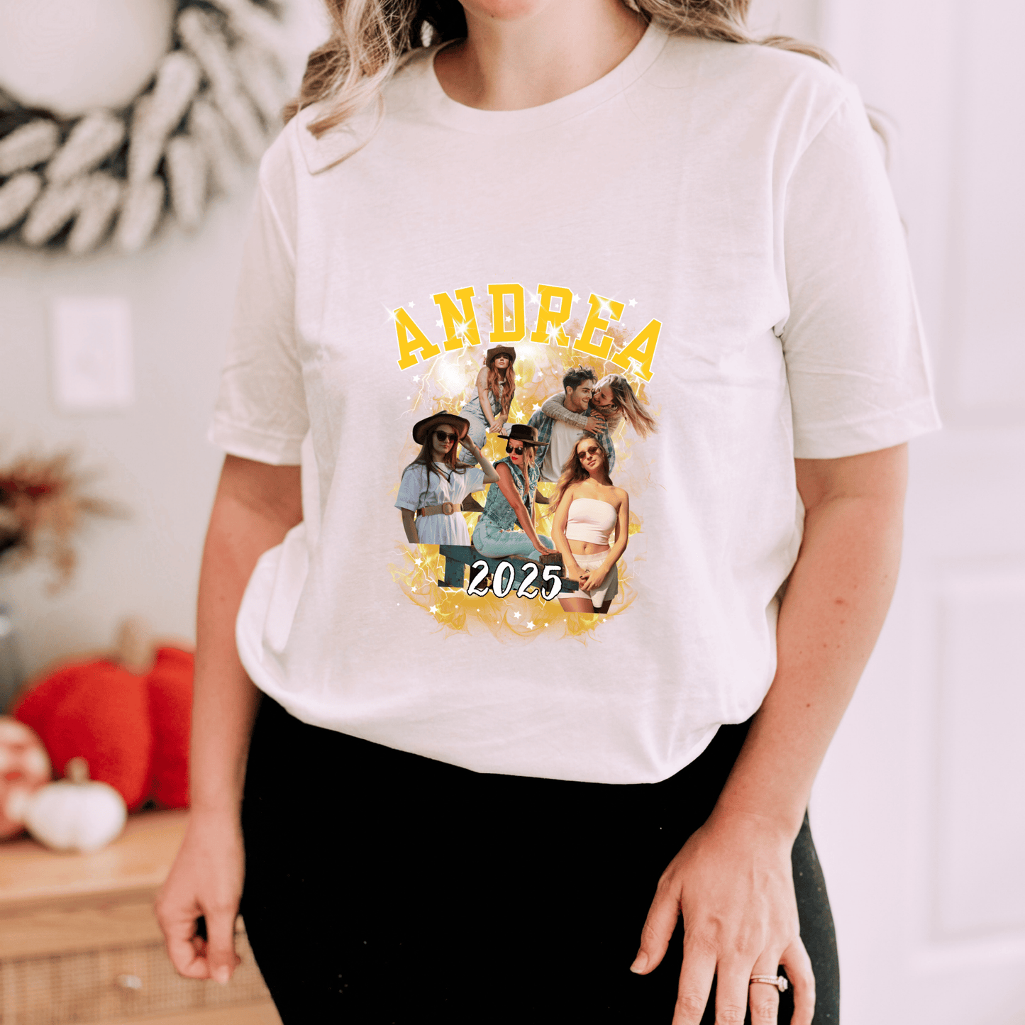 Camiseta con foto personalizada: diseño premium de collage estilo pirata