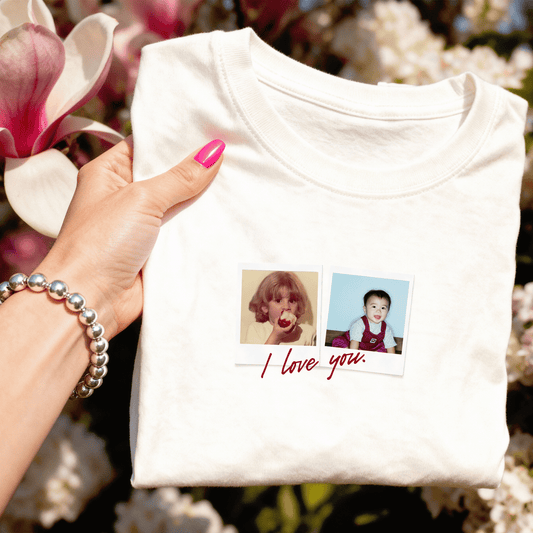 Custom Photo T-shirt - I Love U