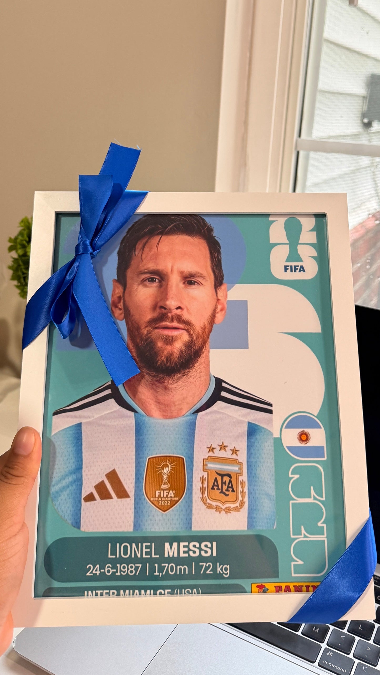 Cuadro Panini Messi colección 2026⚽️🩵