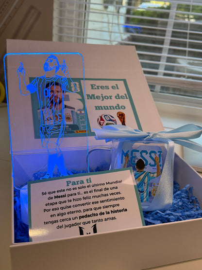 Caja Regalo Messi Eterno™ | Edición Especial para Fanáticos de Messi y Argentina ⚽🩵