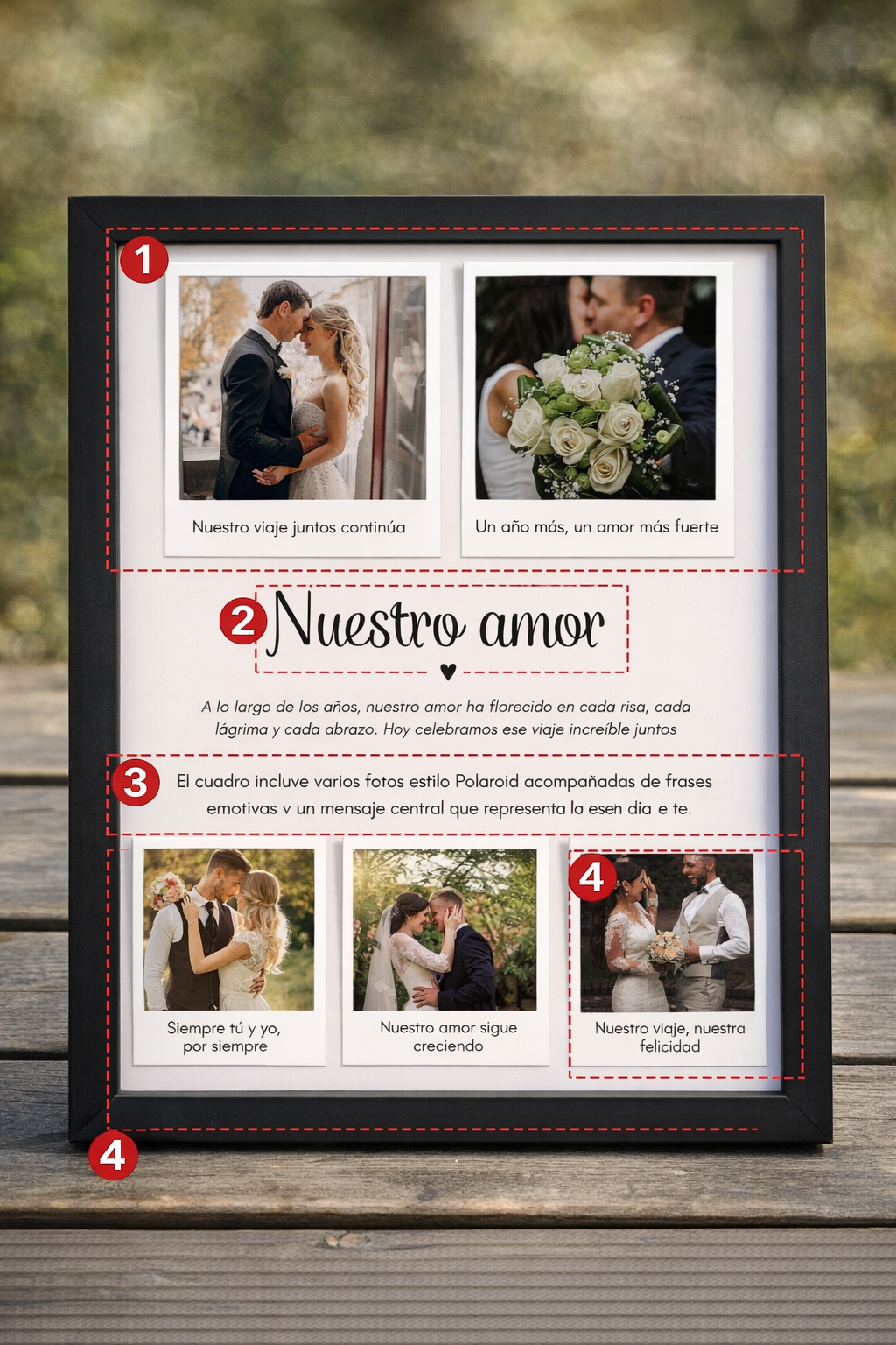 Personalized Frame “Our Love” – A Collage of Unforgettable Memories